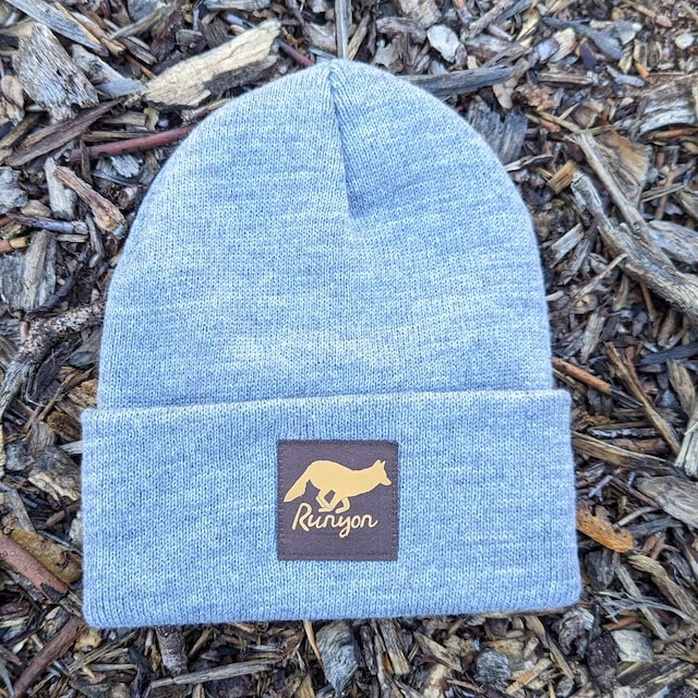 Grey Woods Gold Reflective Classic Cuffed Beanie American Made In USA