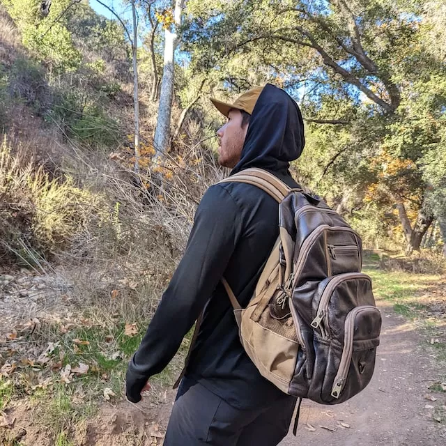 Runyon Mens Black Zip Hoodie American Made In USA