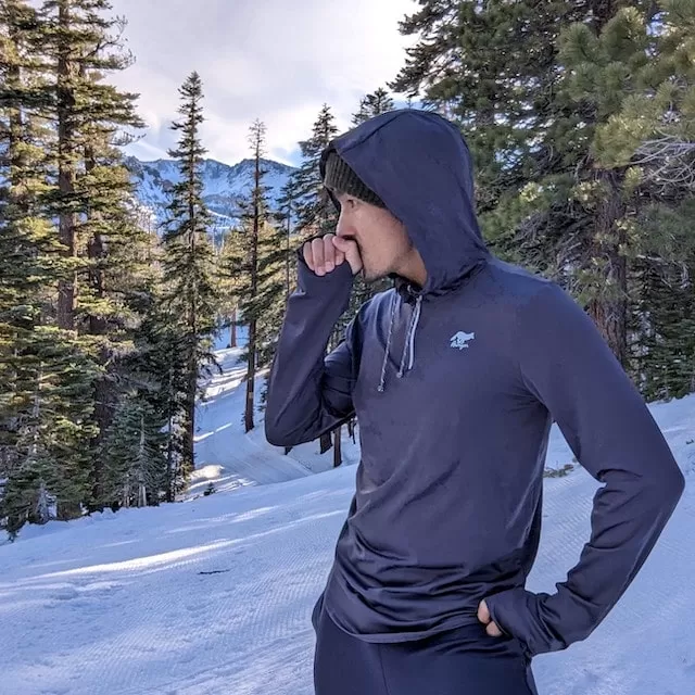 Runyon Men's Slate Charcoal Warm Up Performance Zip Hoodie Running Jacket American Made In USA