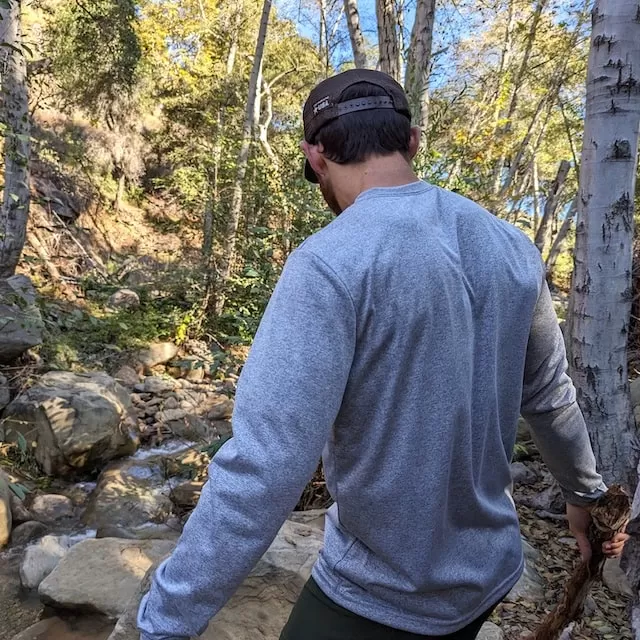 Runyon Mens Signature Long Performance Fitness Shirt The Pines Hiking Outdoor Apparel Made In USA