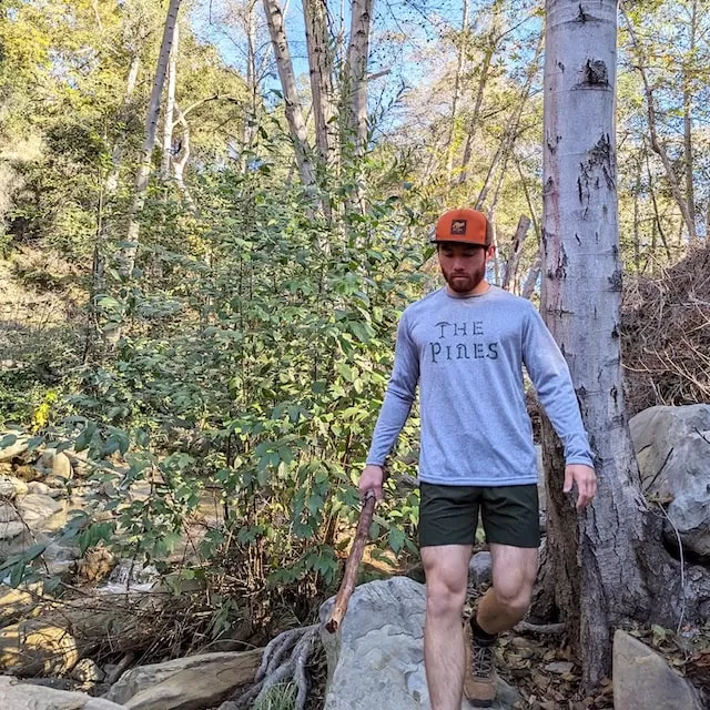 Runyon Mens Signature Long Performance Fitness Shirt The Pines Hiking Outdoor Apparel Made In USA
