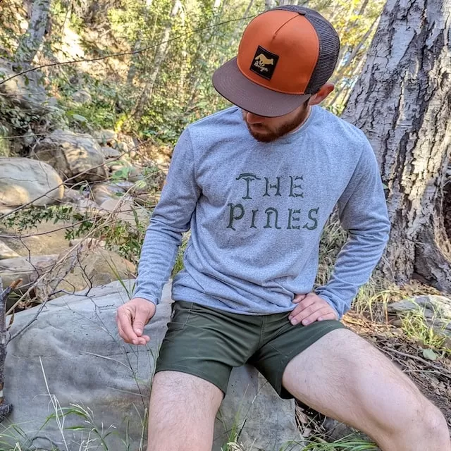 Runyon Mens Signature Long Performance Fitness Shirt The Pines Hiking Outdoor Apparel Made In USA