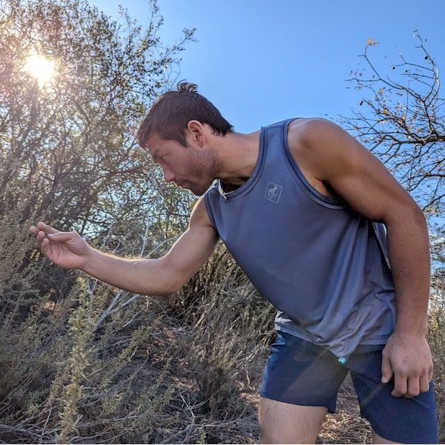Runyon Men's Unisex Steel Grey Tech Trail Tank - Muscle Workout Tank Top, Made In USA | Runyon Canyon Apparel