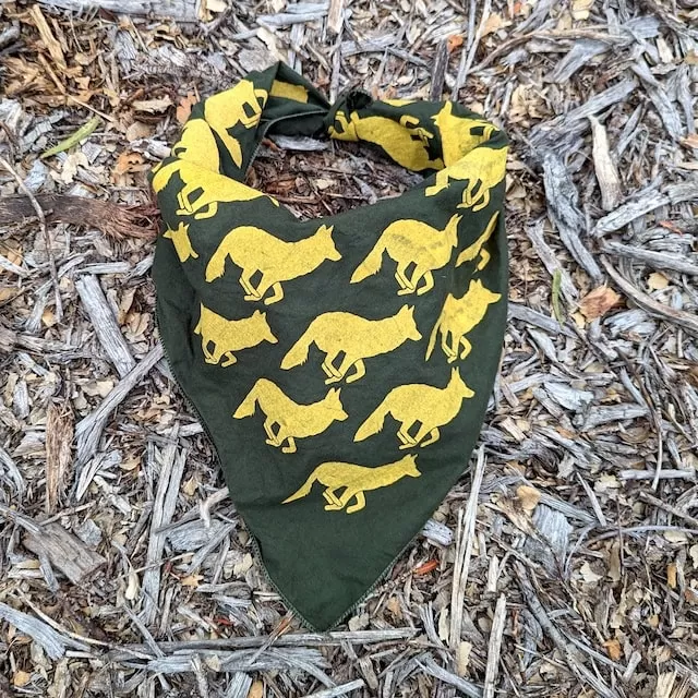 Runyon Dark Olive Green Signature Bandana Made In USA