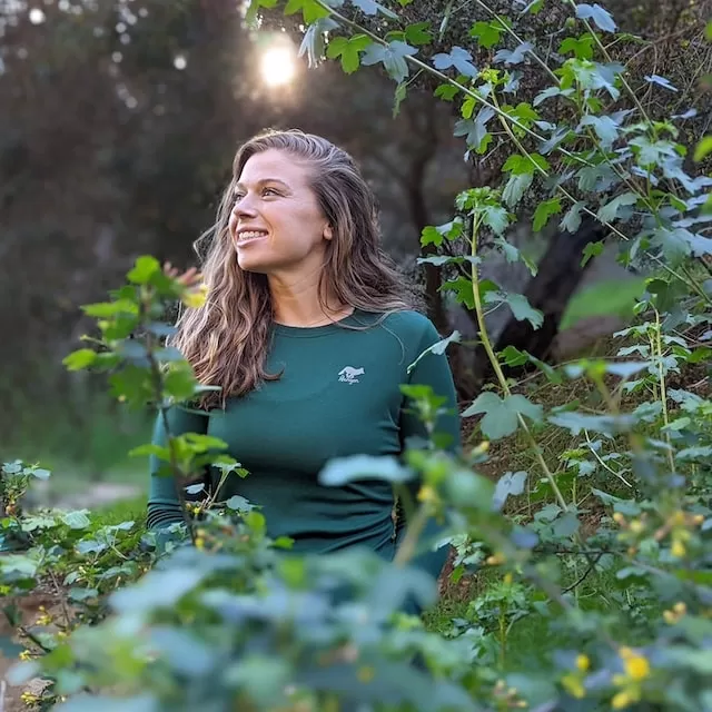 Runyon Canyon Apparel Women's Green Forester Long Trail Shirt Performance Made In USA Runyon Canyon Apparel Women's Green Forester Long Trail Shirt Performance Made In USA