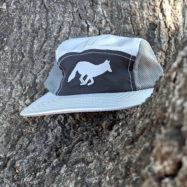 Black Rad AF Reflective Camp Hat Hi-Vis Safety Trail Running Hiking Cap
