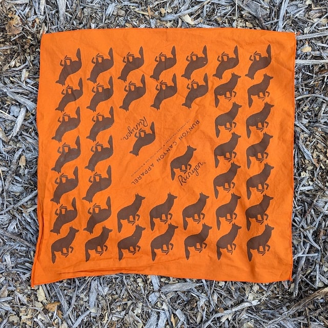 Runyon Burnt Orange Brown American Made In USA Bandana Trail Running Hiking Fitness Outdoors