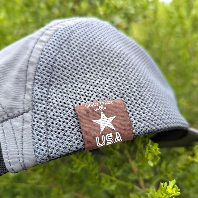 Runyon Charcoal Grey Rad Reflective Camp Hat - Running, Hiking, Fitness Outdoors American Made In USA