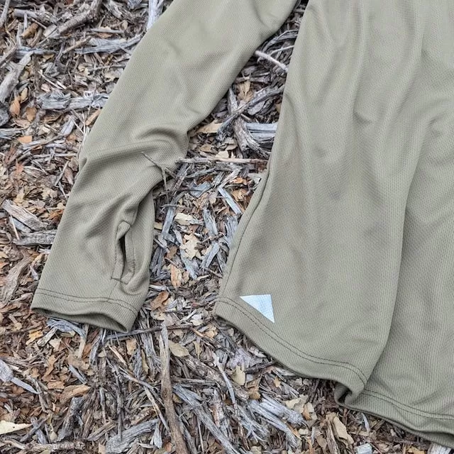 Runyon Men's Unisex Coyote Tan Sun Hoodie Shirt Long Sleeve Thumbholes Sun Protection Quick Dry American Made In USA