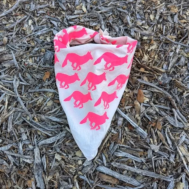 Runyon Hot Pink Natural American Made In USA Bandana - Trail Running Hiking Fitness Outdoors Runyon Hot Pink Natural American Made In USA Bandana - Trail Running Hiking Fitness Outdoors