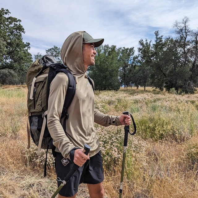 Runyon Men's Unisex Coyote Tan Sun Hoodie Shirt Long Sleeve Thumbholes Sun Protection Quick Dry American Made In USA