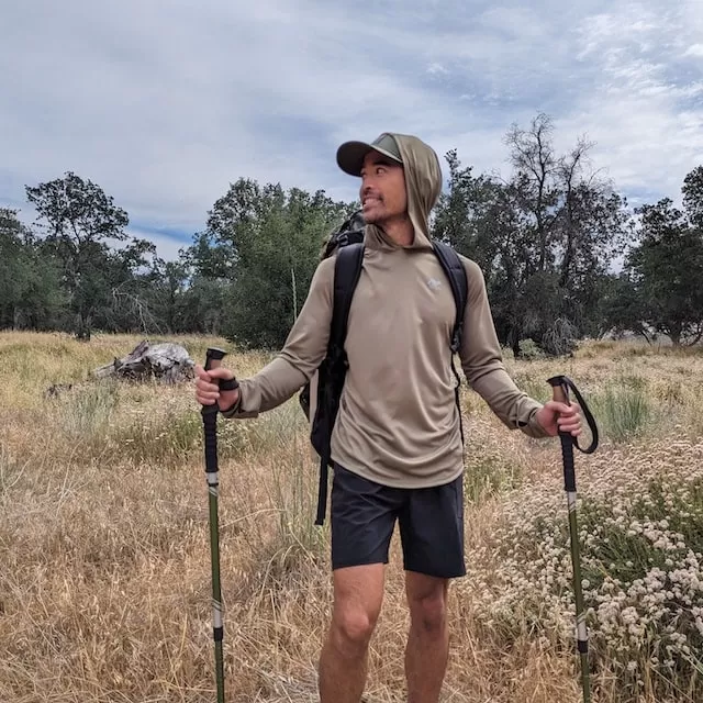 Runyon Men's Unisex Coyote Tan Sun Hoodie Shirt Long Sleeve Thumbholes Sun Protection Quick Dry American Made In USA