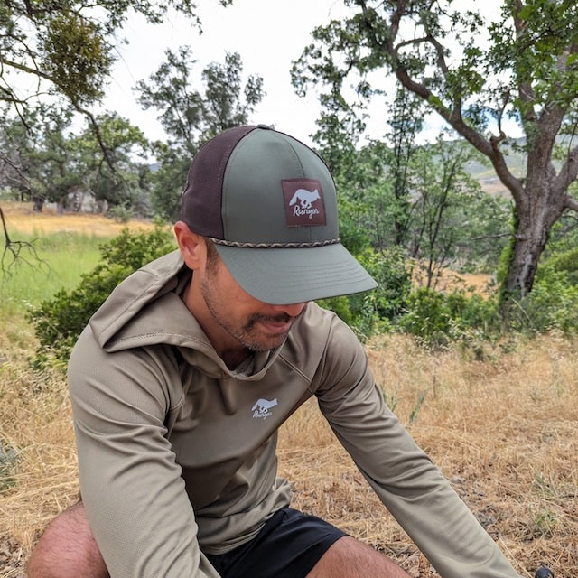 Runyon Men's Unisex Coyote Tan Sun Hoodie Shirt Long Sleeve Thumbholes Sun Protection Quick Dry American Made In USA