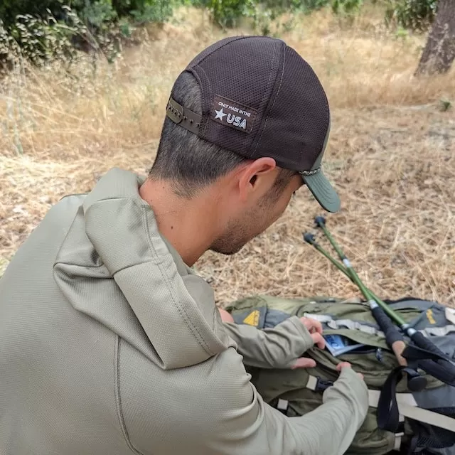 Runyon Men's Unisex Coyote Tan Sun Hoodie Shirt Long Sleeve Thumbholes Sun Protection Quick Dry American Made In USA