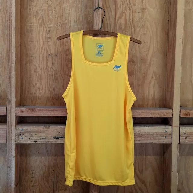 Runyon Gold Performance Tank Top Running Singlet American Made In USA