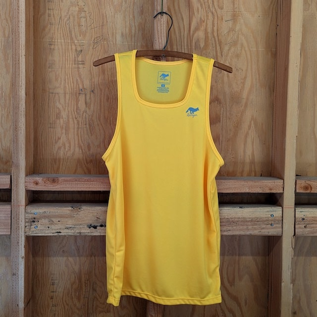 Runyon Gold Performance Tank Top Running Singlet American Made In USA