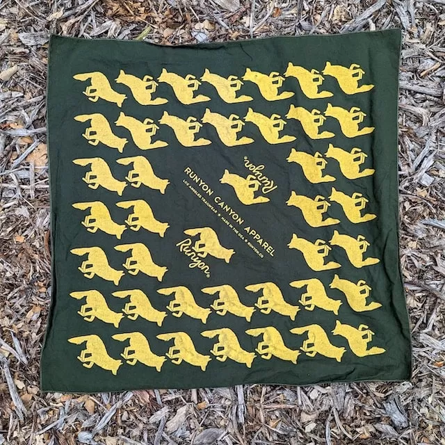 Runyon Dark Olive Green Signature Bandana Made In USA