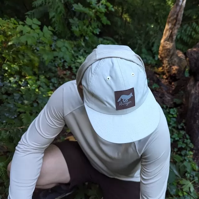 Runyon Cloud Grey Reflective Performance Trail Cap American Made In USA Running Hiking Outdoor Fitness Hat