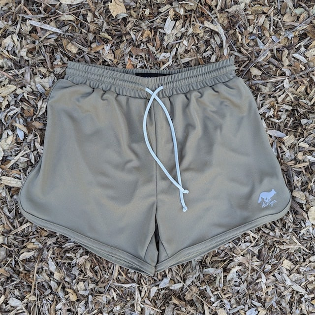 Runyon Women's Tan 4" Ranger Retro Running Short American Made In USA Track Workout Gym Yoga Fitness Short American Made In USA