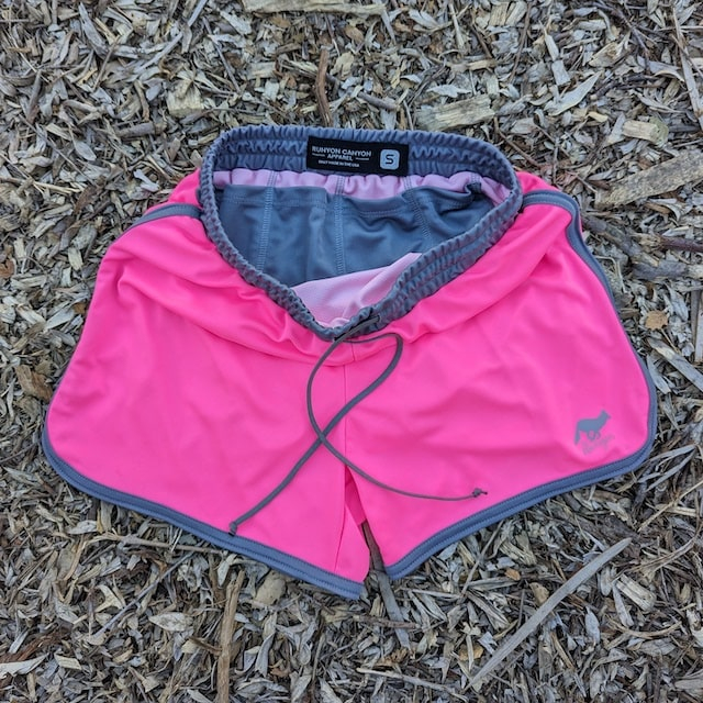 Runyon Hot Pink 4" Ranger Retro Running Short American Made In USA Track Workout Gym Yoga Fitness Short American Made In USA