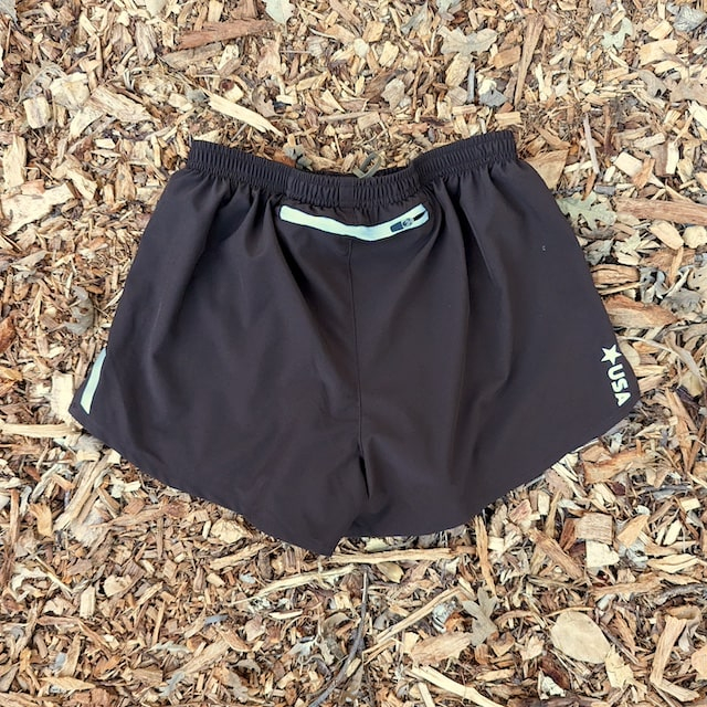 Runyon Unisex 3" Brown Performance Running Short with Phone Pocket Made In USA | Runyon Canyon Apparel Runyon Unisex 3" Brown Performance Running Short with Phone Pocket Made In USA | Runyon Canyon Apparel