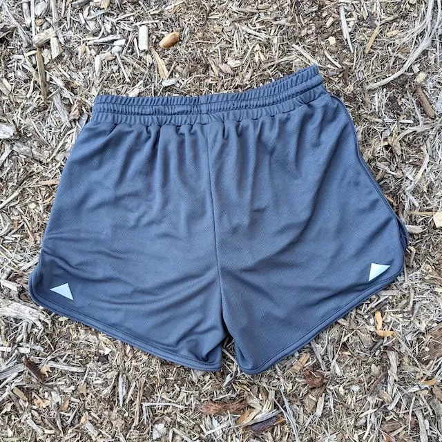 Runyon Graphite Running Short - Retro Ranger 4" Inch Workout Short American Made In USA