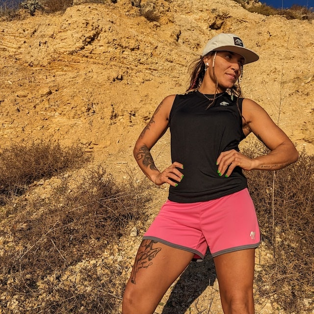 Runyon Women's Unisex Hot Pink 4" Ranger Retro Running Short American Made In USA Track Workout Gym Yoga Fitness Short American Made In USA