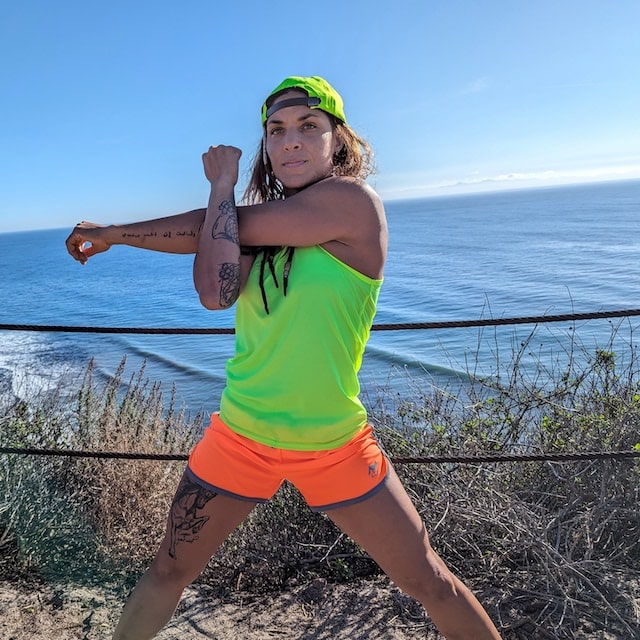 Women's Unisex Neon Yellow Fluorescent Fitness Workout Tank Top Made In USA