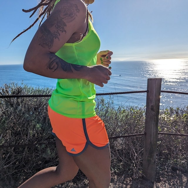 Women's Unisex Neon Yellow Fluorescent Fitness Workout Tank Top Made In USA
