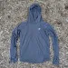 Runyon Unisex Charcoal Dark Grey Sun Hoodie Shirt Long Sleeve Thumbholes Sun Protection Quick Dry American Made In USA