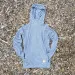Runyon Men's Heather Grey Pocketed Sun Hoodie Shirt Long Sleeve Thumbholes Sun Protection Quick Dry American Made In USA