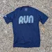 Runyon Canyon Apparel Men's Running Clothing RUN Navy Blue Fitness Shirt Performance Sportswear American Made In USA