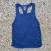 Runyon Navy Blue Razor Strap Pump Tank - Gym Stringer Racerback Workout Tank Top American Made In USA