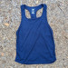 Runyon Navy Blue Razor Strap Pump Tank - Gym Stringer Racerback Workout Tank Top American Made In USA