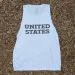 Runyon Men's United States White Hybrid Training Tank
