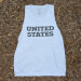 Runyon Men's United States White Hybrid Training Tank