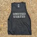 Runyon Women's Unisex United States Black Hybrid Training Tank