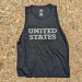Runyon Women's Unisex United States Black Hybrid Training Tank