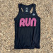 Runyon Black Hot Pink RUN Fitness Tank Made In USA Runyon Canyon Apparel