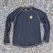 Runyon Mens Long Sleeve Camp Shirt Hiking Running Black Copper American Made In USA