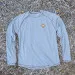 Runyon Mens Long Sleeve Camp Shirt Hiking Running Steel Medium Grey American Made In USA