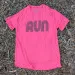 Men's Hot Pink Running Shirt Moisture Wicking American Made In USA