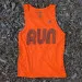 Runyon Men's Neo Orange RUN Fitness Training Tank Performance Sportswear Made In USA