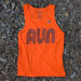 Runyon Men's Neo Orange RUN Fitness Training Tank Performance Sportswear Made In USA