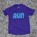 Men's Purple Running Shirt Moisture Wicking American Made In USA