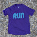 Men's Purple Running Shirt Moisture Wicking American Made In USA