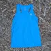 Runyon Men's Cyan Safety Blue Racerback Fitness Tank Top - Running, Workout, Gym Singlet - Made In The USA