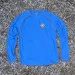 Runyon Mens Long Sleeve Camp Shirt Hiking Running Royal Blue American Made In USA