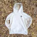 Runyon French Terry Cotton Winter White Pullover Hoodie Sweatshirt - Hidden Pockets, Thumbholes & Watch Windows - American Made In USA
