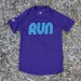 Women's Purple Blue Running Shirt Moisture Wicking American Made In USA